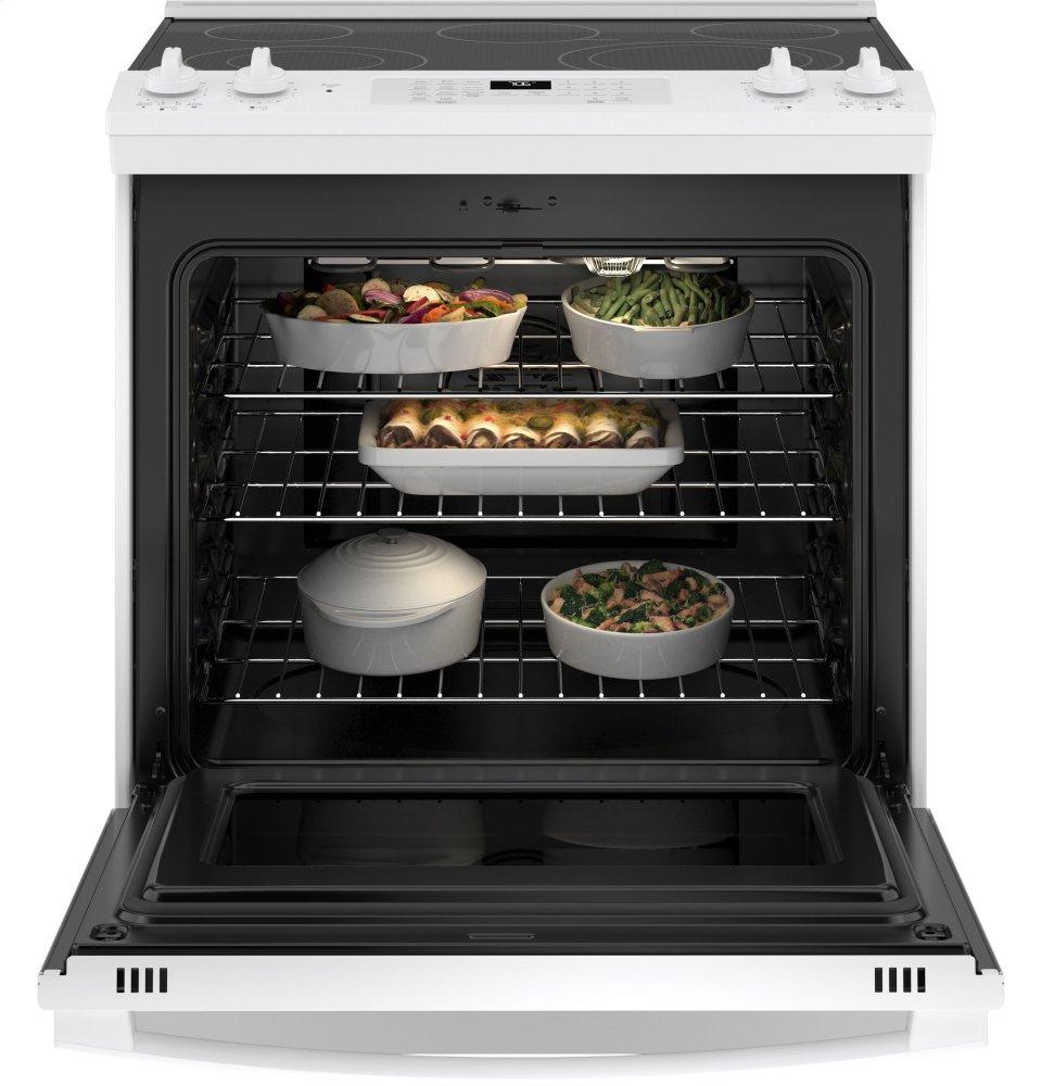 Ge Appliances JS760DPWW Ge® 30" Slide-In Electric Convection Range With No Preheat Air Fry