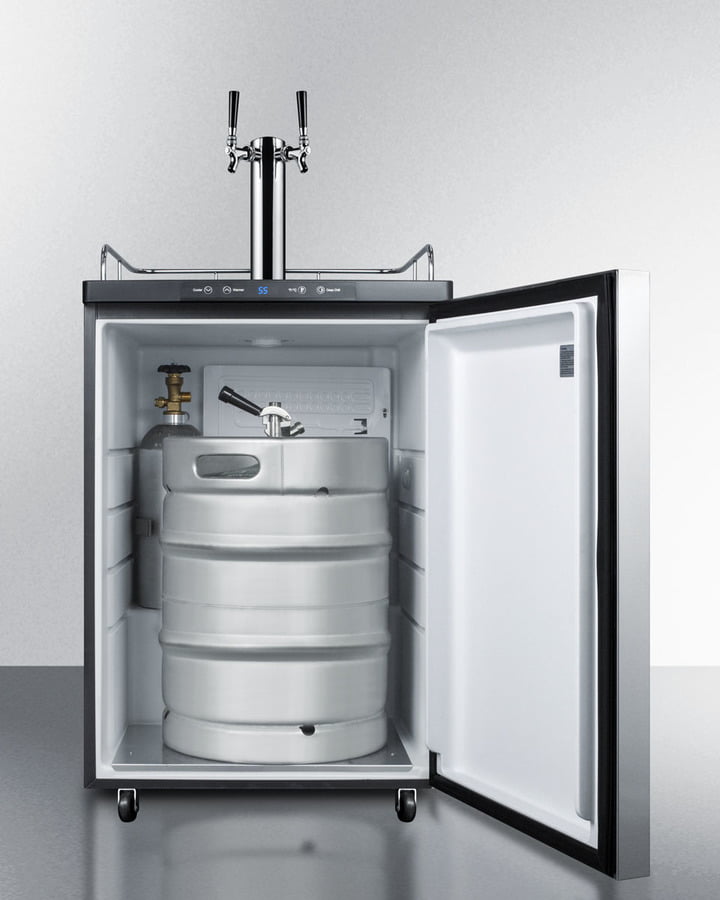 Summit SBC635MBISSHHTWIN 24" Wide Built-In Kegerator