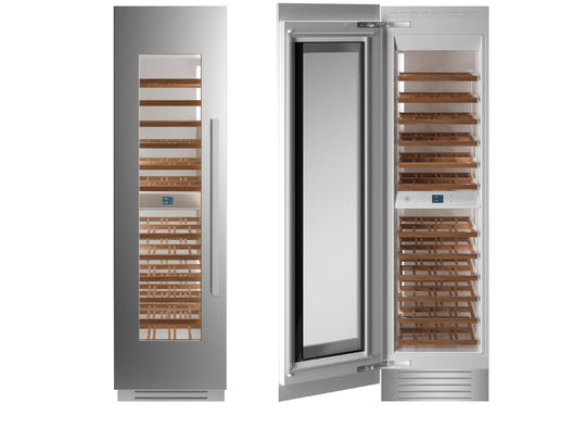 Bertazzoni REF24WCPIXL 24" Built-In Wine Cellar Column - Stainless - Left Hinge