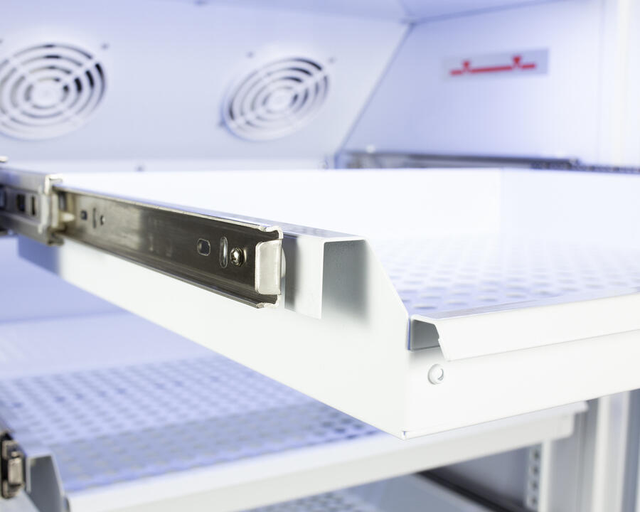 Summit ARS12PVDR Performance Series Pharma-Vac 12 Cu.Ft. Upright All-Refrigerator For Vaccine Storage With Six Ventilated Removable Drawers, Antimicrobial Silver-Ion Handle, And Hospital Grade Cord With 'Green Dot' Plug