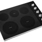 Whirlpool WCE77US0HS 30-Inch Electric Ceramic Glass Cooktop With Two Dual Radiant Elements