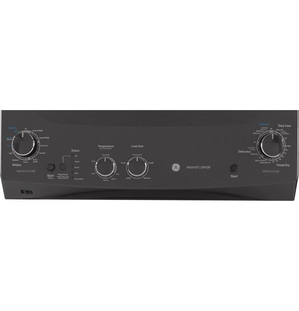 Ge Appliances GUD27ESPMDG Ge Unitized Spacemaker® 3.8 Cu. Ft. Capacity Washer With Stainless Steel Basket And 5.9 Cu. Ft. Capacity Electric Dryer