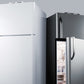 Summit BKRF15W 15 Cu.Ft. Break Room Refrigerator-Freezer In White With Nist Calibrated Alarm/Thermometers