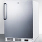 Summit VT65MLSSTBADA Ada Compliant Freestanding Medical All-Freezer Capable Of -25 C Operation, With Lock, Stainless Steel Door And Towel Bar Handle