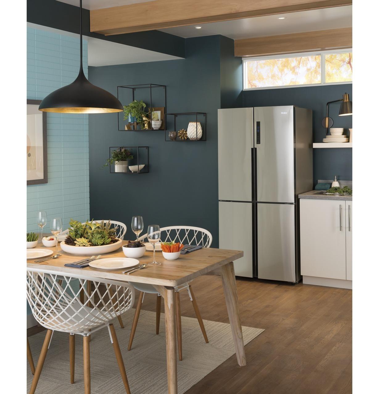 Haier QHE16HYPFS 16.4 Cu. Ft. Quad Door Refrigerator