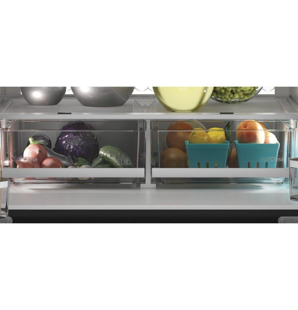 Ge Appliances PVD28BYNFS Ge Profile™ 27.9 Cu. Ft. Smart Fingerprint Resistant 4-Door French-Door Refrigerator With Door In Door