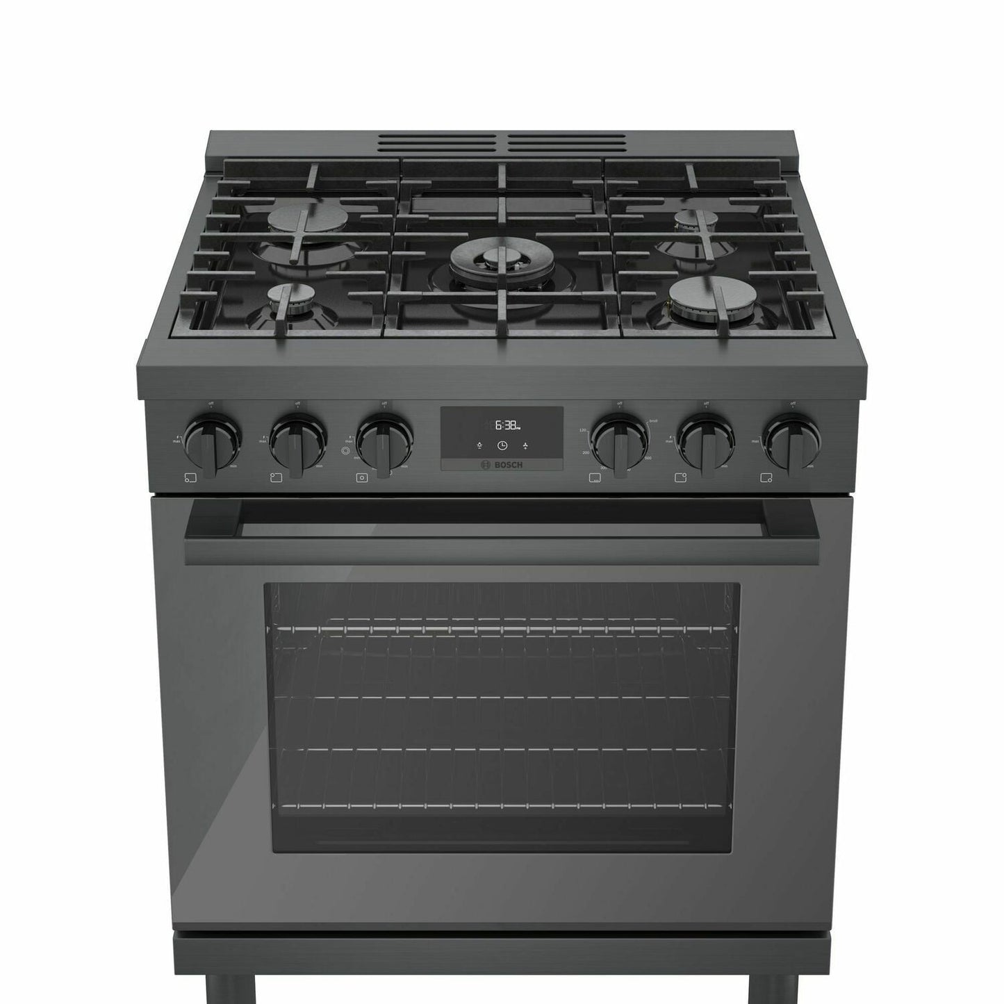 Bosch HGS8045UC 800 Series Gas Freestanding Range 30'' Black Stainless Steel Hgs8045Uc