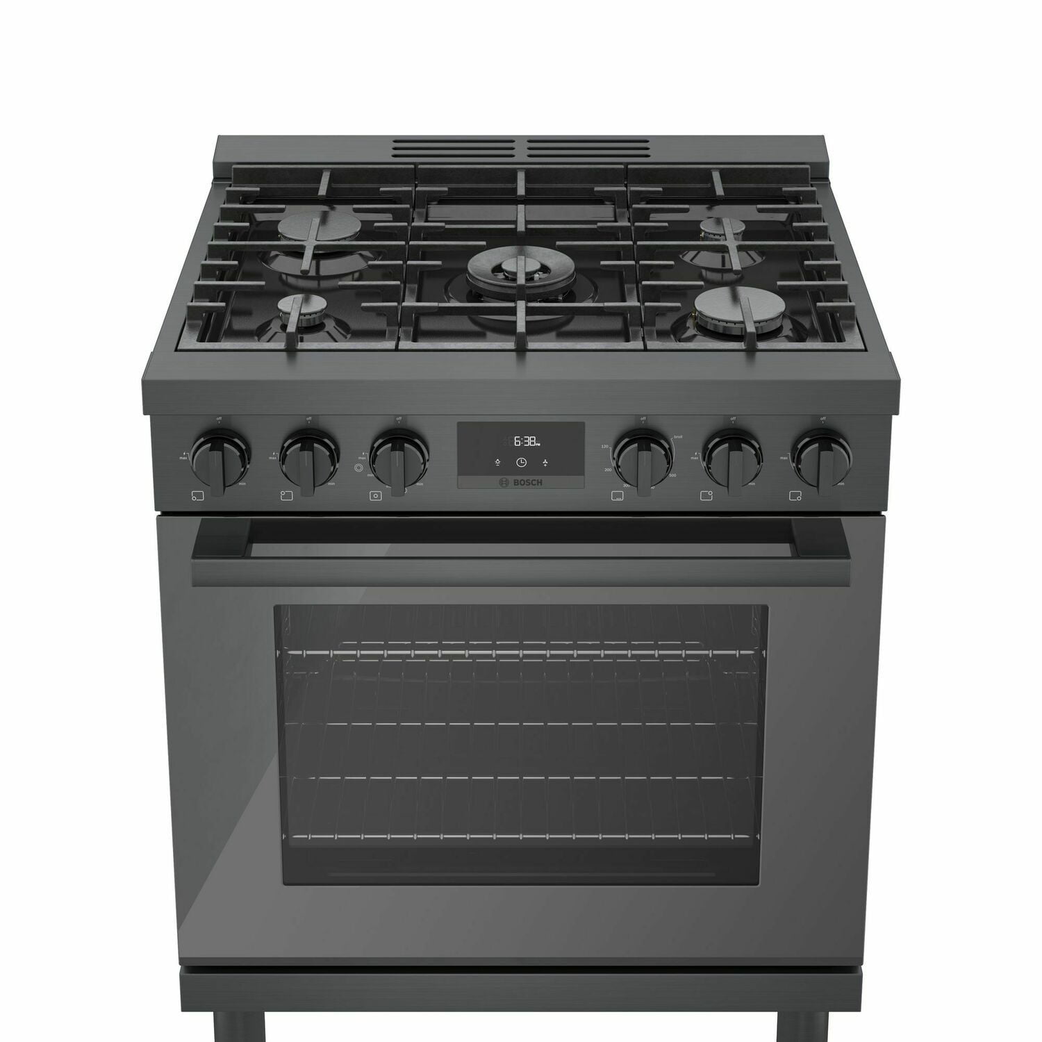 Bosch HGS8045UC 800 Series Gas Freestanding Range 30'' Black Stainless Steel Hgs8045Uc
