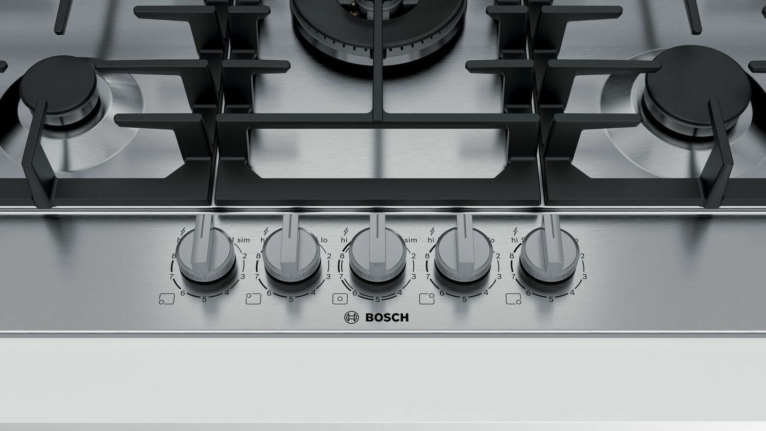 Bosch NGM8057UC 800 Series Gas Cooktop 30'' Stainless Steel Ngm8057Uc