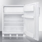 Summit AL650LW Freestanding Ada Compliant Refrigerator-Freezer For General Purpose Use, With Dual Evaporator Cooling, Cycle Defrost, Lock, And White Exterior