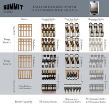 Summit VC60D 51 Bottle Integrated Wine Cellar