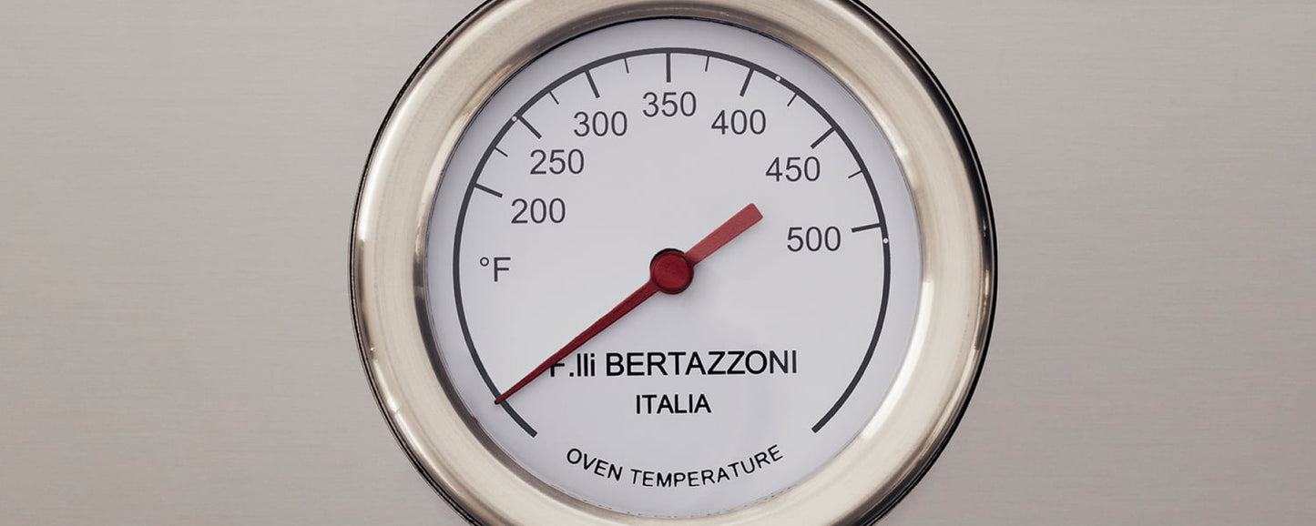 Bertazzoni PROF366GASBIT 36 Inch All Gas Range, 6 Brass Burners Bianco