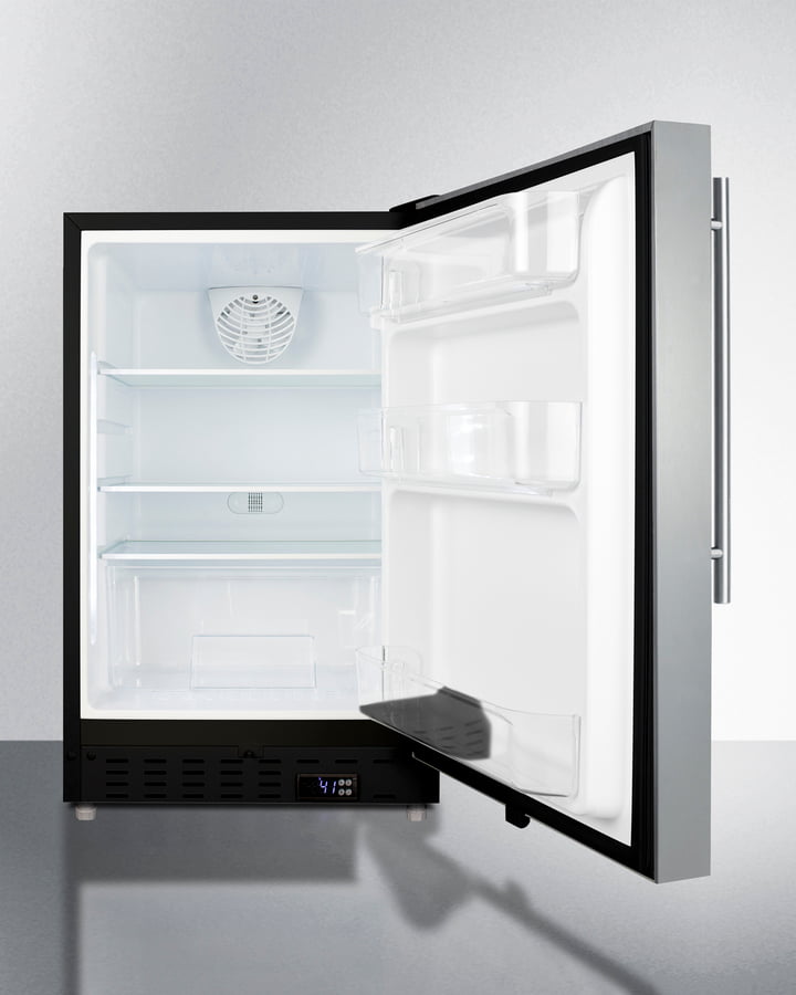 Summit ALR47BSSHV 20" Wide Built-In All-Refrigerator, Ada Compliant