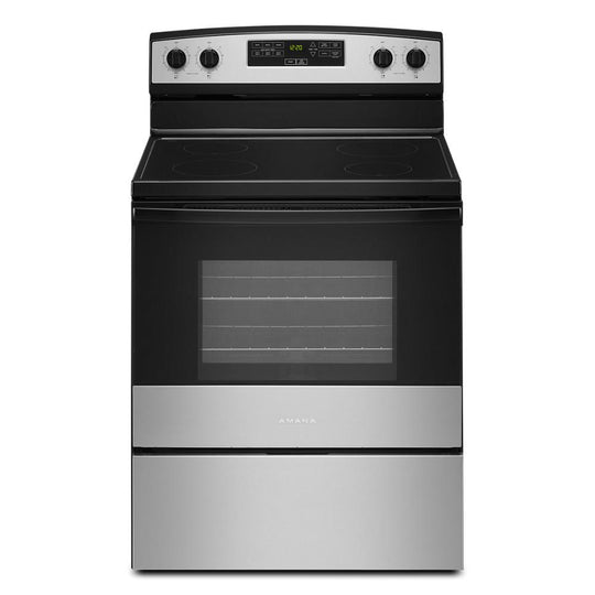 Amana AER6303MMS 30-Inch Amana® Electric Range With Extra-Large Oven Window
