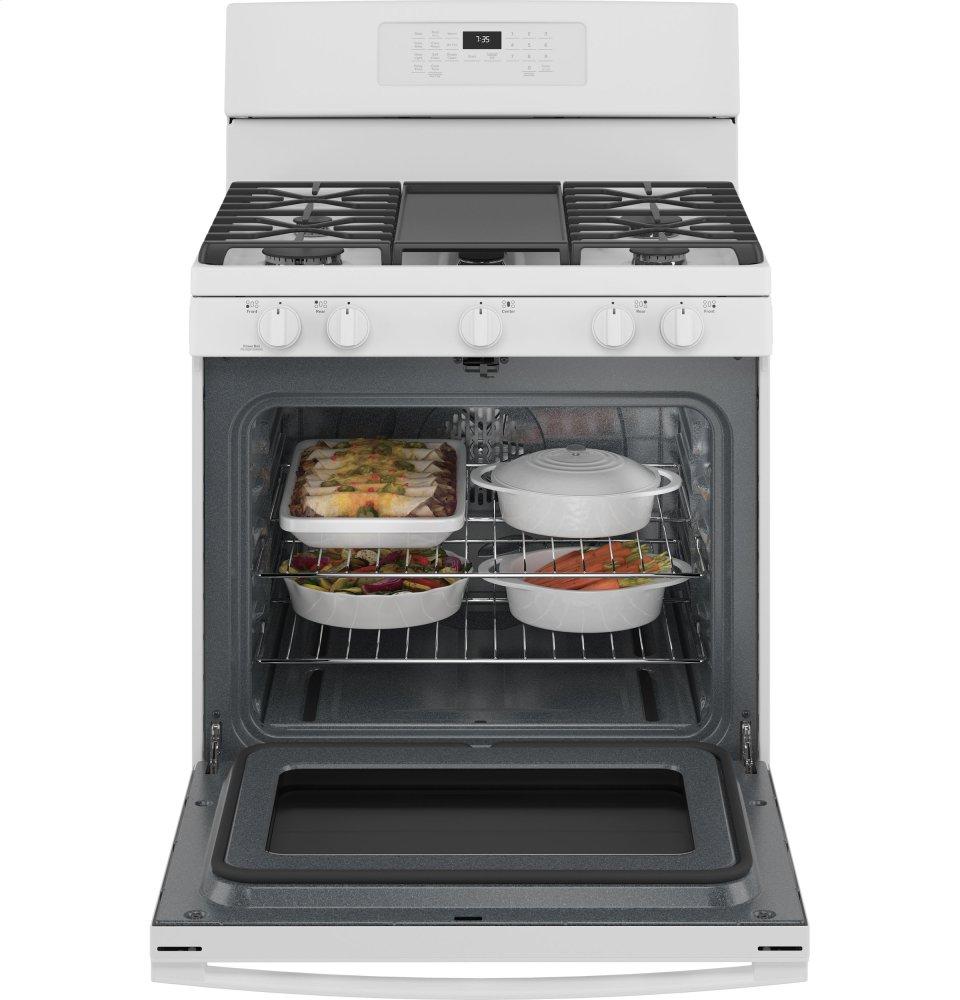 Ge Appliances JGB735DPWW Ge® 30" Free-Standing Gas Convection Range With No Preheat Air Fry