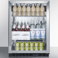 Summit SCR610BLCSS Built-In Undercounter Commercial Beverage Center With Ss Interior And Wrapped Cabinet