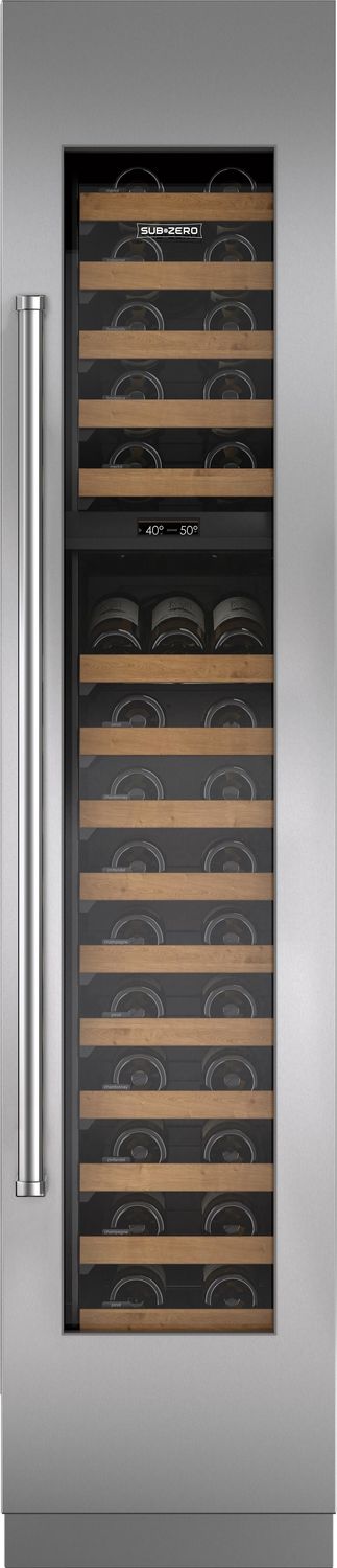 Sub-Zero 7025328 Stainless Steel Wine Storage Door Panel With Pro Handle And 4
