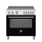 Bertazzoni MAS365INMNEV 36 Inch Induction Range, 5 Heating Zones, Electric Oven Nero Matt