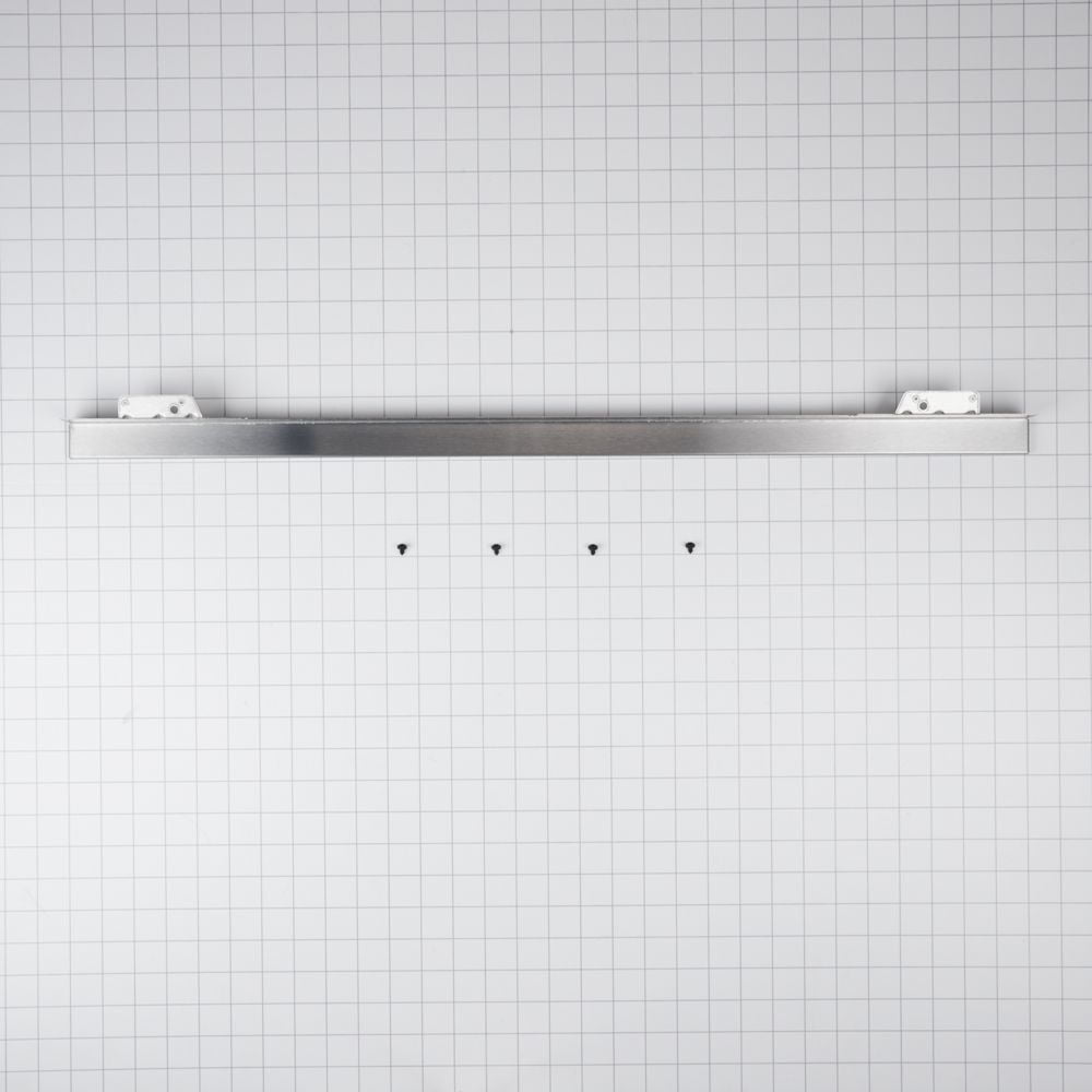 Whirlpool W10727416 30" Warming Drawer Heat Deflector, Black/Stainless Steel