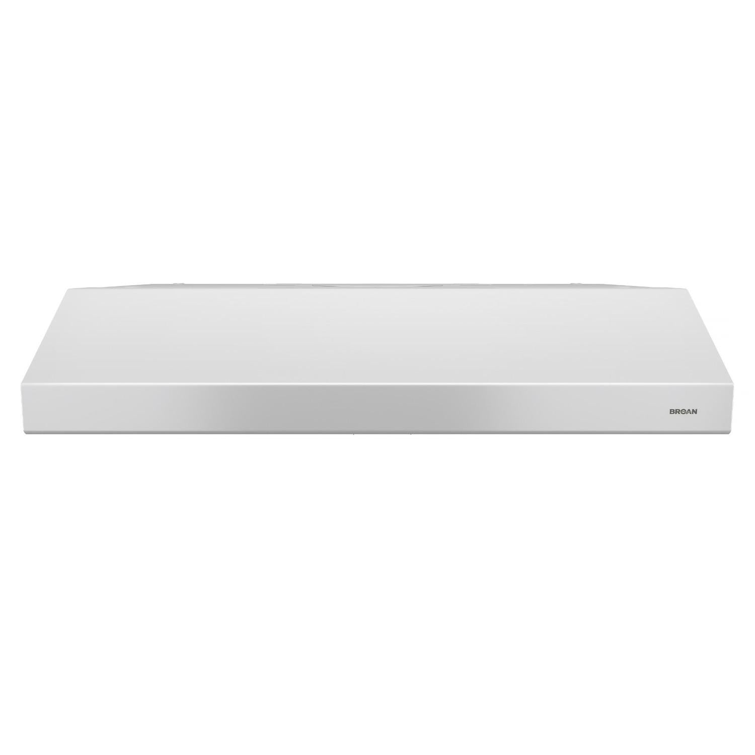 Broan BCSD136WW Glacier 36-Inch 300 Max Blower Cfm 5 Sones White Range Hood