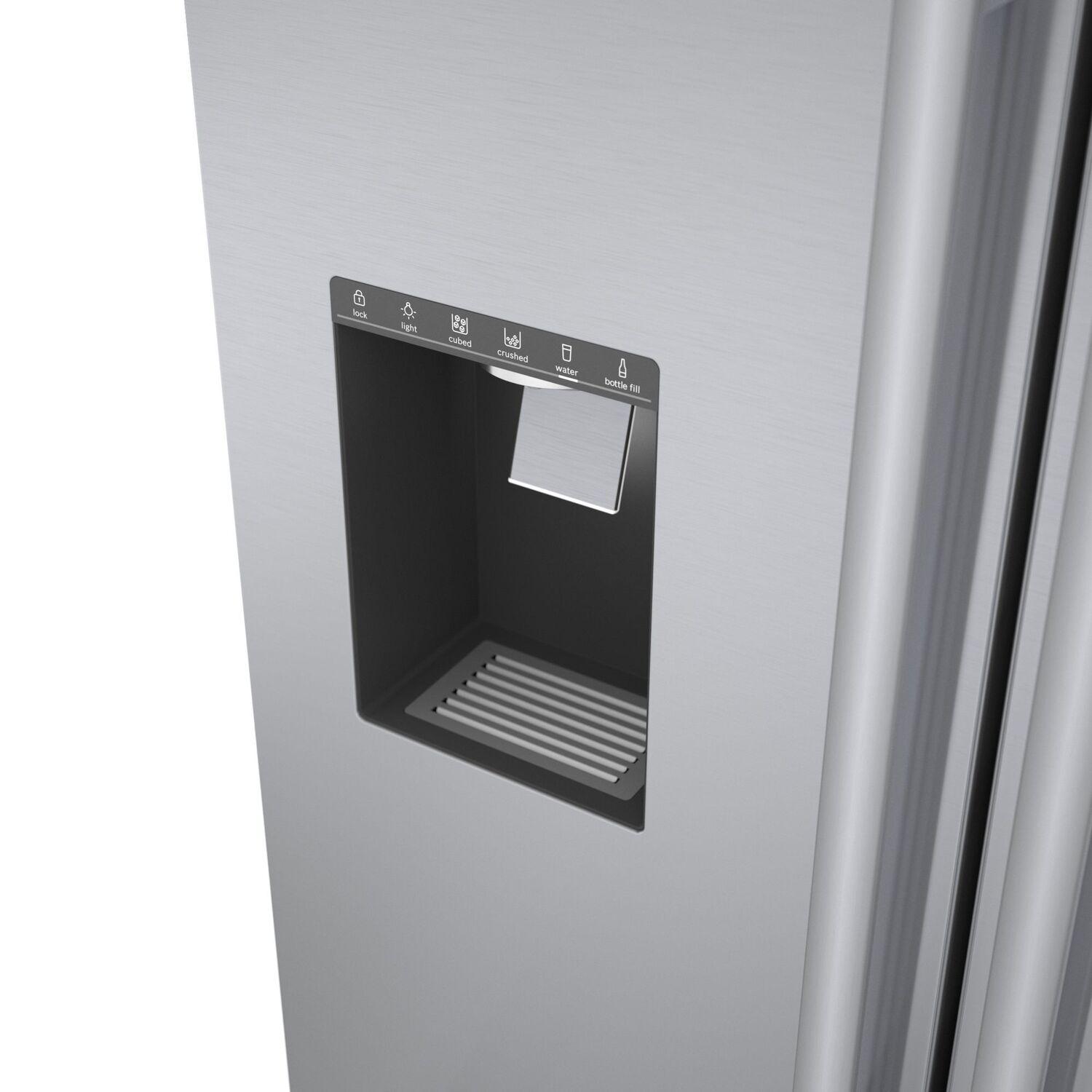 Bosch B36FD50SNS 500 Series French Door Bottom Mount Refrigerator 36'' Easy Clean Stainless Steel B36Fd50Sns