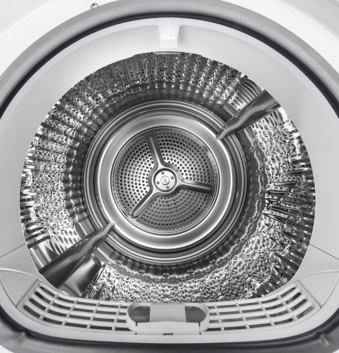 Haier QFD15ESSNWW 4.3 Cu.Ft. Capacity Smart 24" Frontload Electric Dryer With Stainless Steel Basket