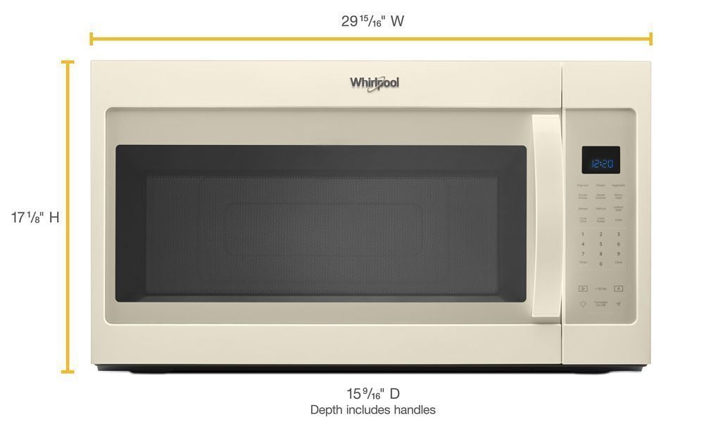 Whirlpool WMH32519HT 1.9 Cu. Ft. Capacity Steam Microwave With Sensor Cooking