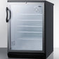 Summit SCR600BGLBI Commercially Listed 5.5 Cu.Ft. Built-In Undercounter Beverage Center In A 24