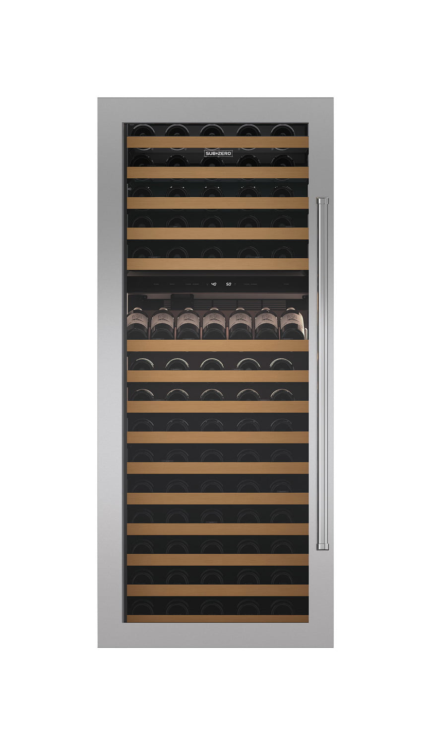 Sub-Zero 7010268 Stainless Steel Flush Inset Door Panel With Pro Handle