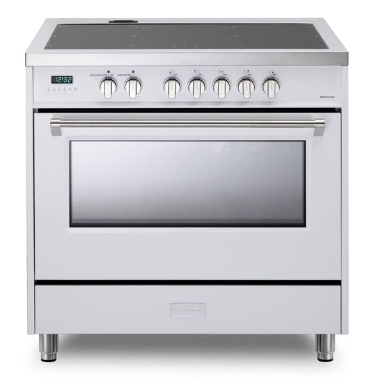 Verona VDFSIE365W Designer 36" Induction Single Oven Range - White