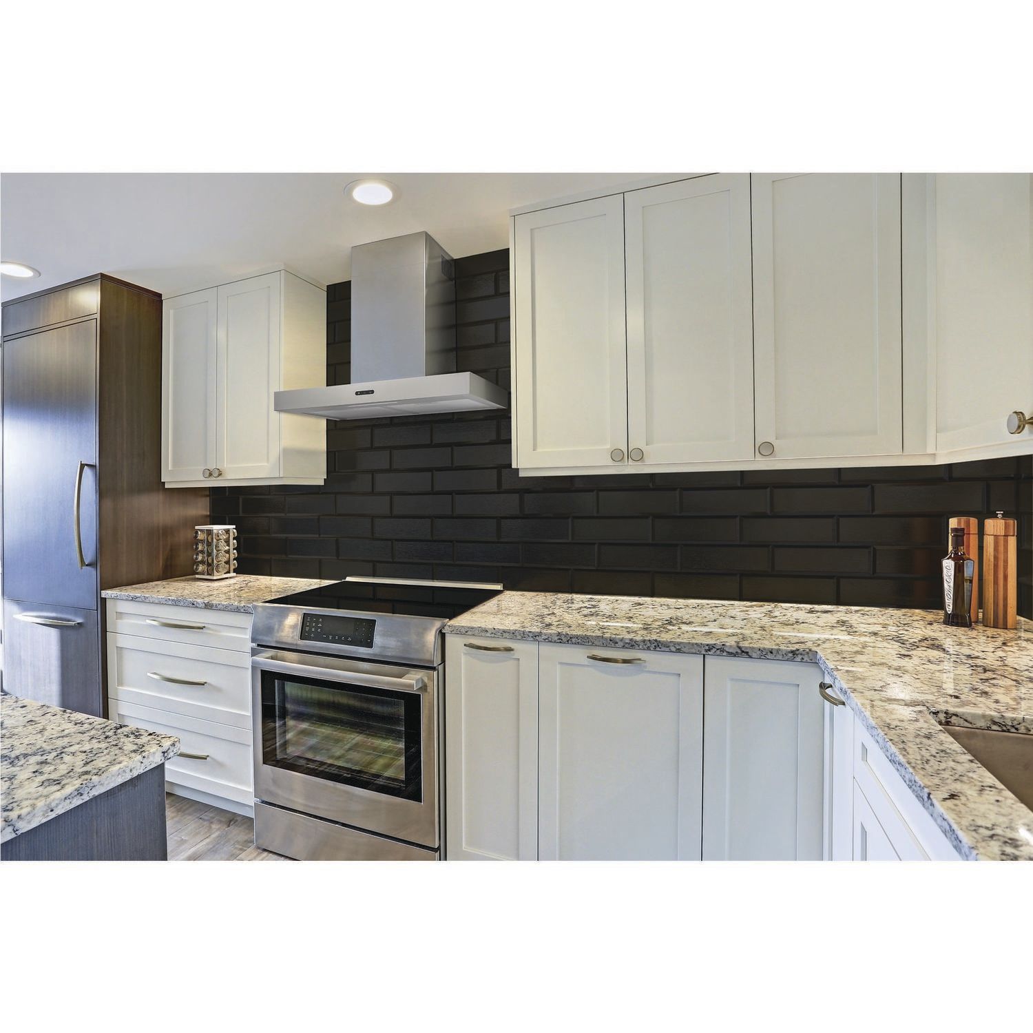 Broan EW4324SS Broan® 24-Inch Convertible T-Style Wall Mount Chimney Range Hood, 400 Cfm, Stainless Steel