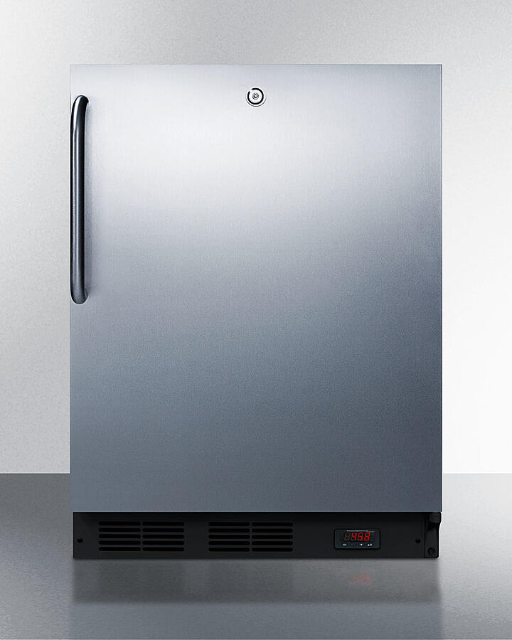 Summit FF7LBLKPUBCSS 24" Wide Built-In Craft Beer Pub Cellar