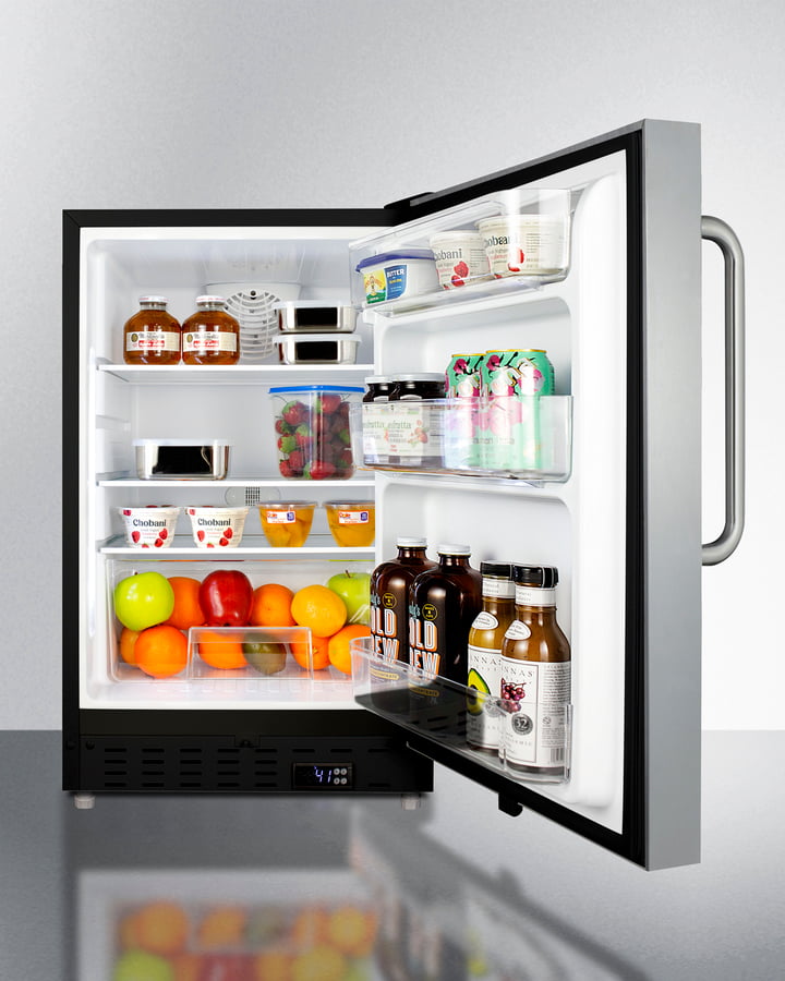 Summit ALR47BCSS 20" Wide Built-In All-Refrigerator, Ada Compliant