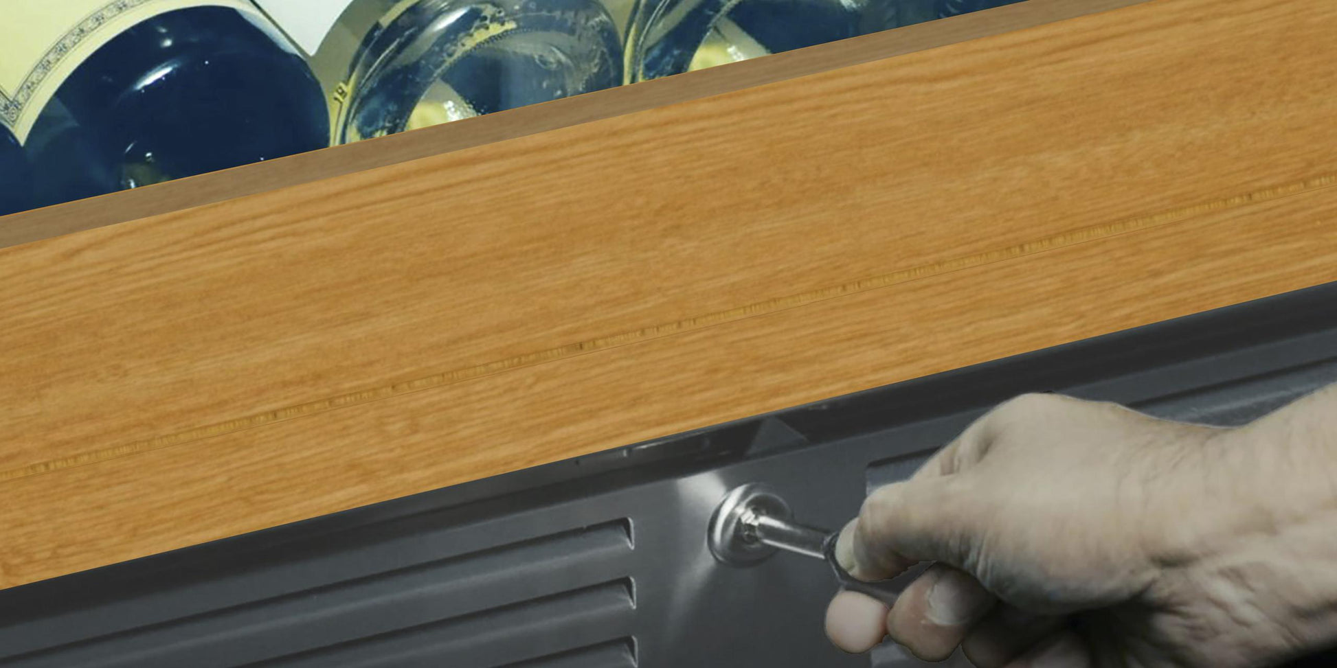 Xo Appliance XOU24WDZOFR Wine Cellar 2 Zone 24" Solid Overlay Door Rh