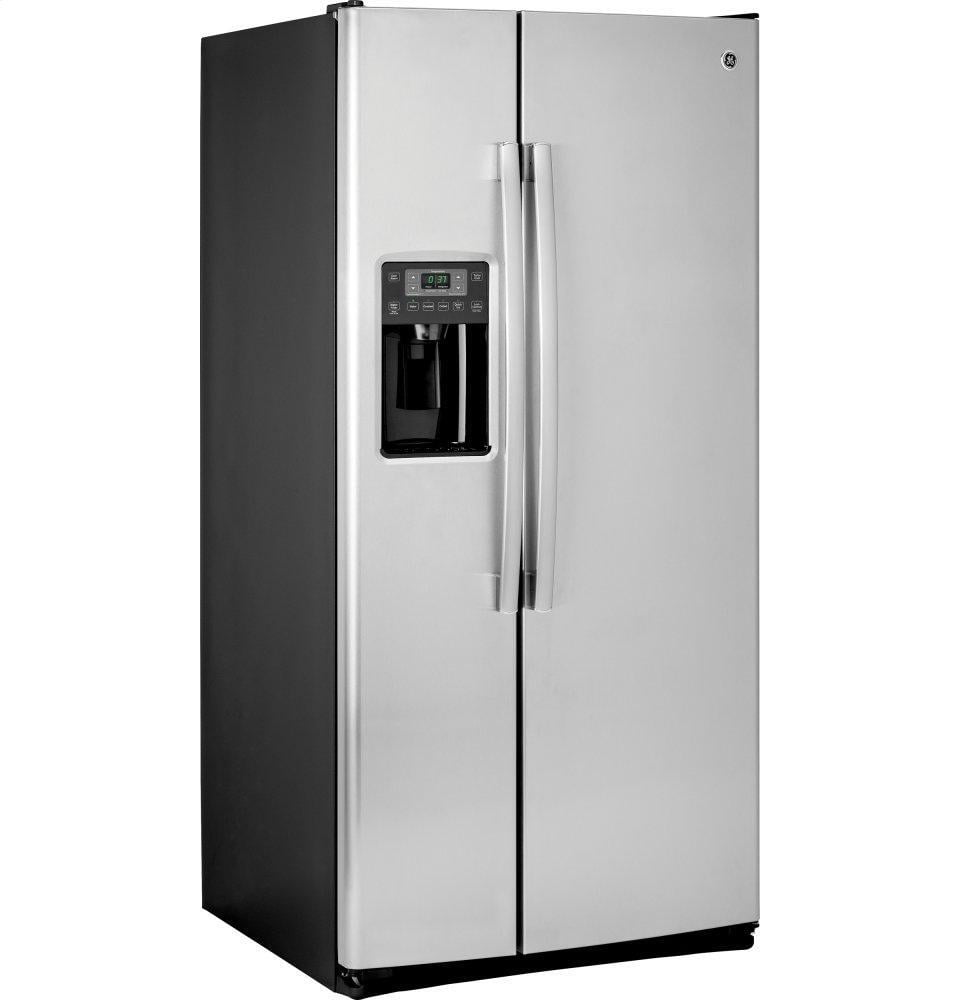 GE Energy Star 23.0 Cu. ft. Side-By-Side Refrigerator White GSE23GGPWW