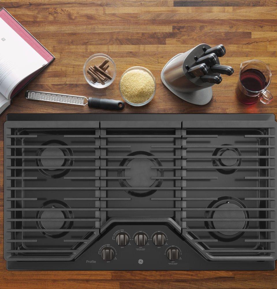 Ge Appliances PGP7036BMTS Ge Profile&#8482; 36" Built-In Gas Cooktop With Optional Extra-Large Cast Iron Griddle