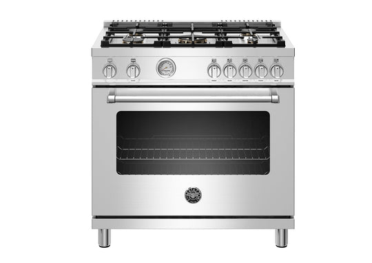 Bertazzoni MAST365GASXELP 36" Master Series Range - Gas Oven - 5 Aluminum Burners - Lp Version