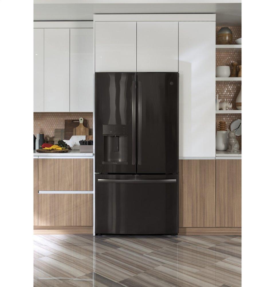 Ge Appliances PFD28KBLTS Ge Profile™ Series 27.7 Cu. Ft. French-Door Refrigerator With Door In Door And Hands-Free Autofill