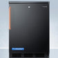 Summit FF7LBLKTBC Commercially Listed Freestanding All-Refrigerator For General Purpose Use, With Pure Copper Handle, Front Lock, Automatic Defrost Operation, And Black Exterior