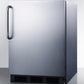Summit FF6BCSSADA Ada Compliant All-Refrigerator For Built-In General Purpose Use, Auto Defrost With A Fully Wrapped Stainless Steel Exterior