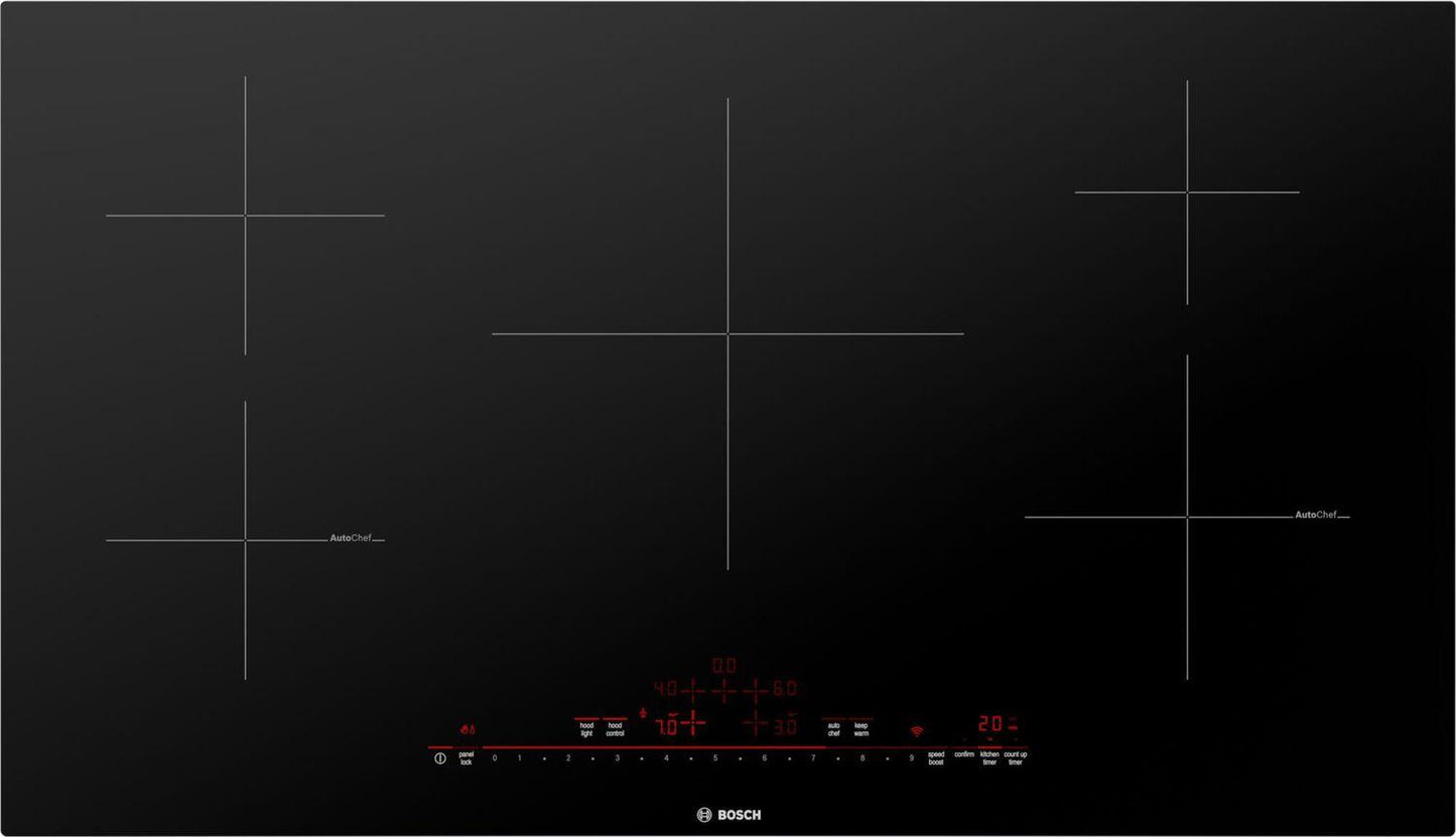 Bosch NIT8660UC 800 Series Induction Cooktop 36'' Black, Surface Mount Without Frame Nit8660Uc