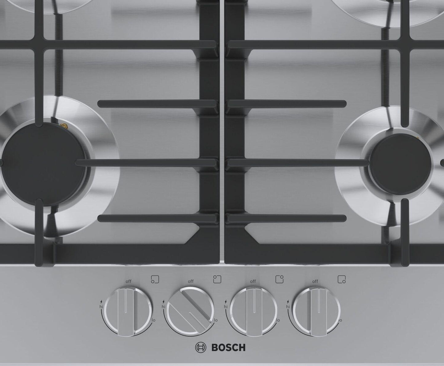 Bosch NGM5458UC 500 Series Gas Cooktop 24'' Stainless Steel Ngm5458Uc