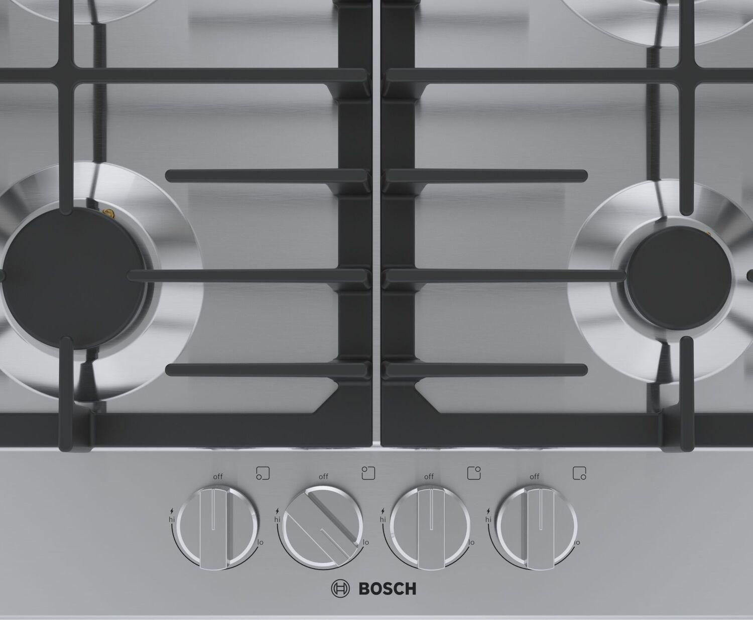 Bosch NGM5458UC 500 Series Gas Cooktop 24'' Stainless Steel Ngm5458Uc