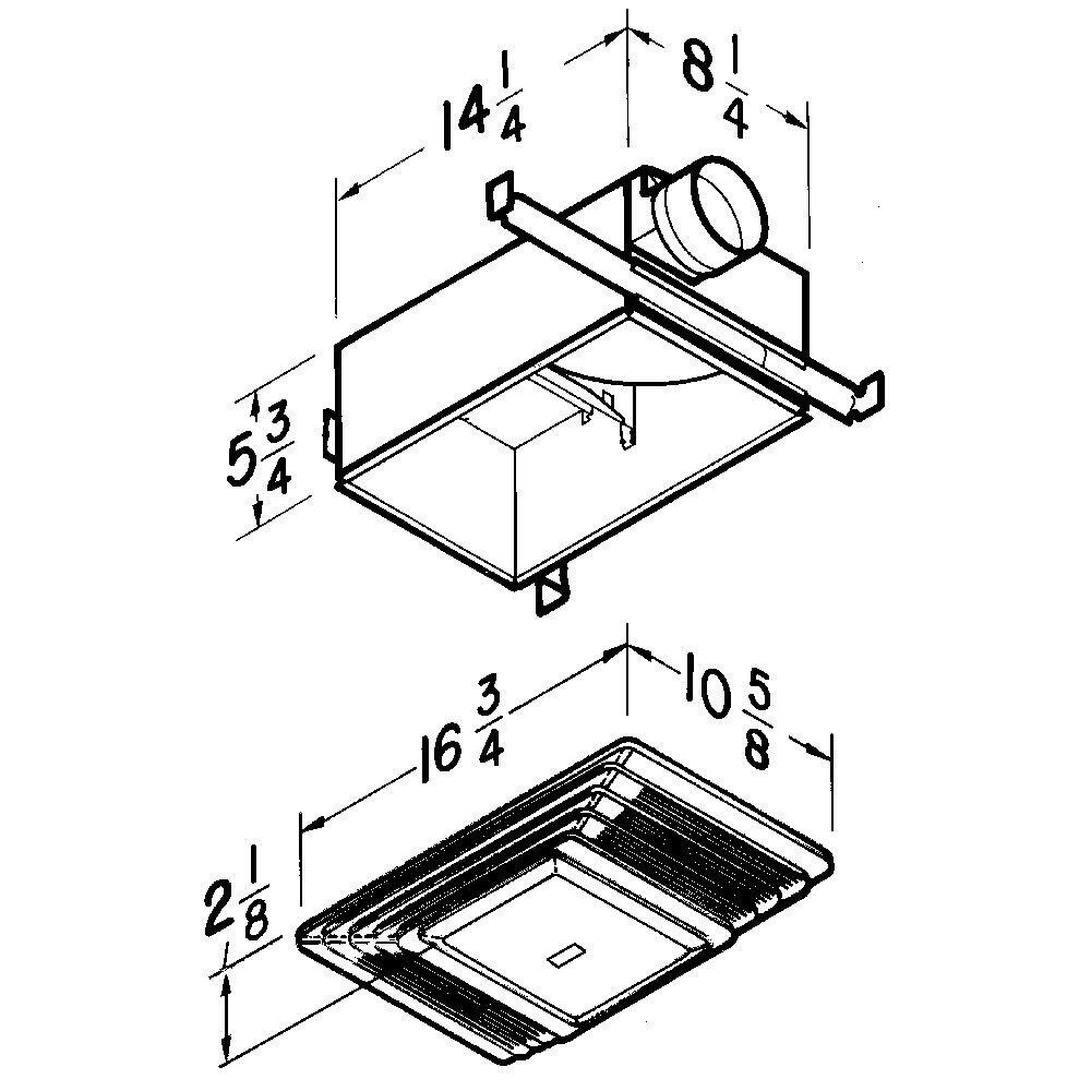 Broan 655 Broan-Nutone® Wall Vent Kit, 3" Or 4" Round Duct