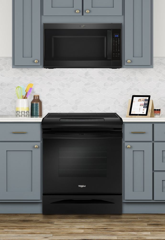 Whirlpool WEE510SAGB 4.8 Cu. Ft. Guided Electric Front Control Range With The Easy-Wipe Ceramic Glass Cooktop
