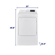 Element Appliance ETD7527GBW Element 7.5 Cu. Ft. Gas Dryer - White, Energy Star (Etd7527Gbw)