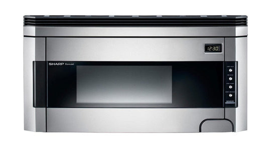 Sharp R1514TY 1.5 Cu. Ft. 1000W Sharp Stainless Steel Over-The-Range Carousel Microwave Oven