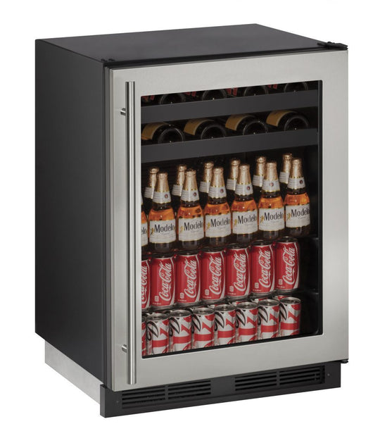 U-Line U1224BEVS00B 1224Bev 24" Beverage Center With Stainless Frame Finish (115 V/60 Hz Volts /60 Hz Hz)