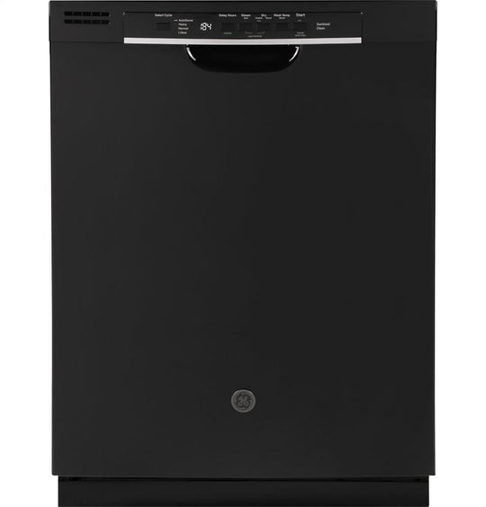 Ge Appliances GDF530PGMBB Ge® Front Control With Plastic Interior Dishwasher With Sanitize Cycle & Dry Boost