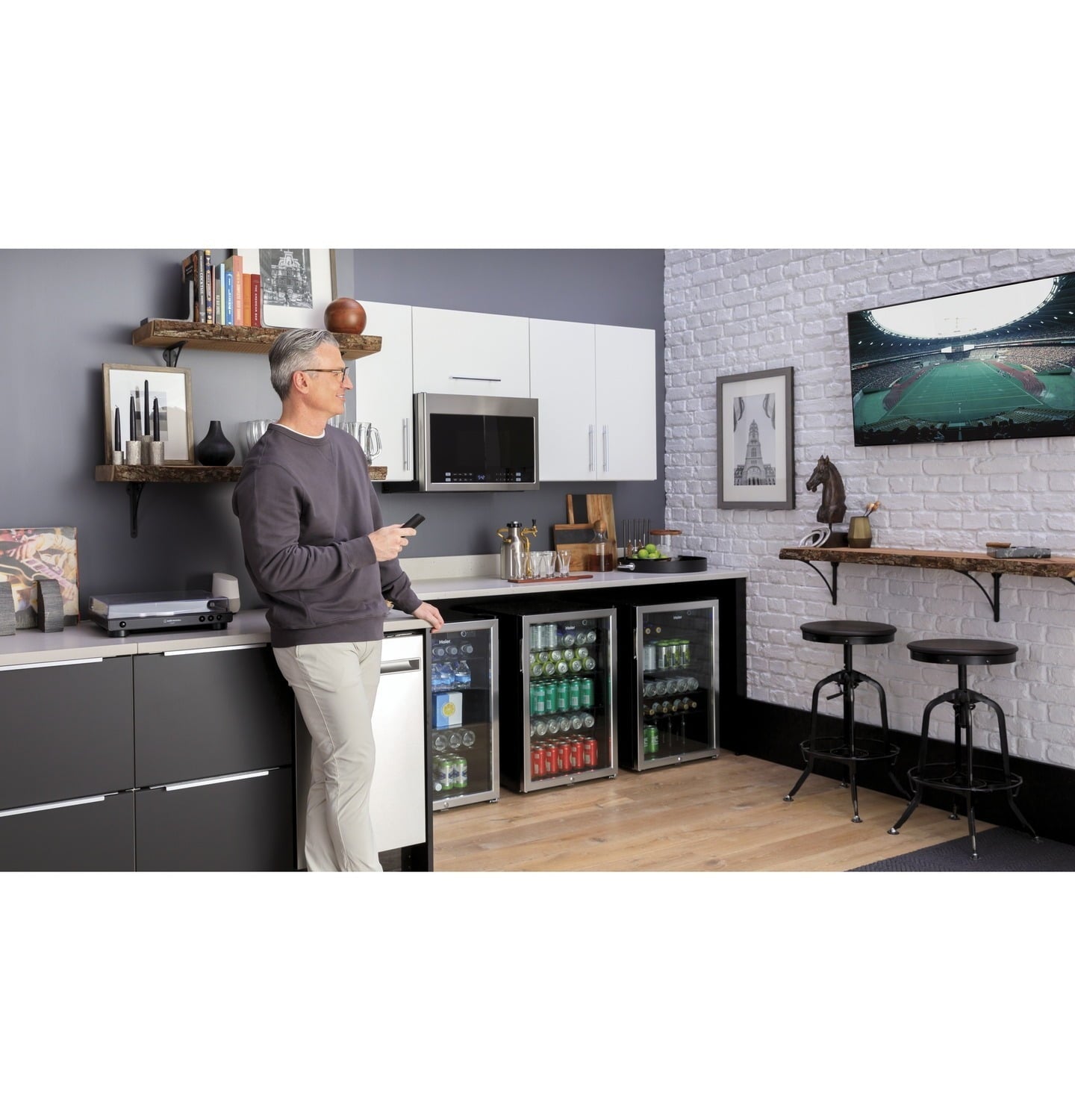 Haier QDT125SSLSS Haier 18" Stainless Steel Interior Dishwasher With Sanitize Cycle